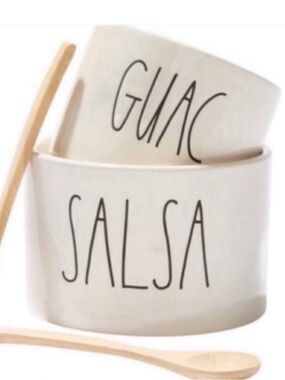 Rae Dunn Salsa and Guac Set - new